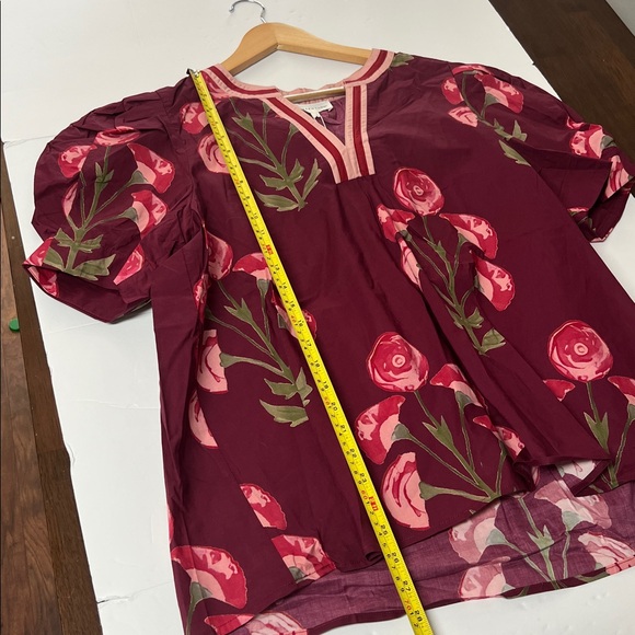 NWT Entro Floral Blouse Top Shirt XL - Picture 13 of 14